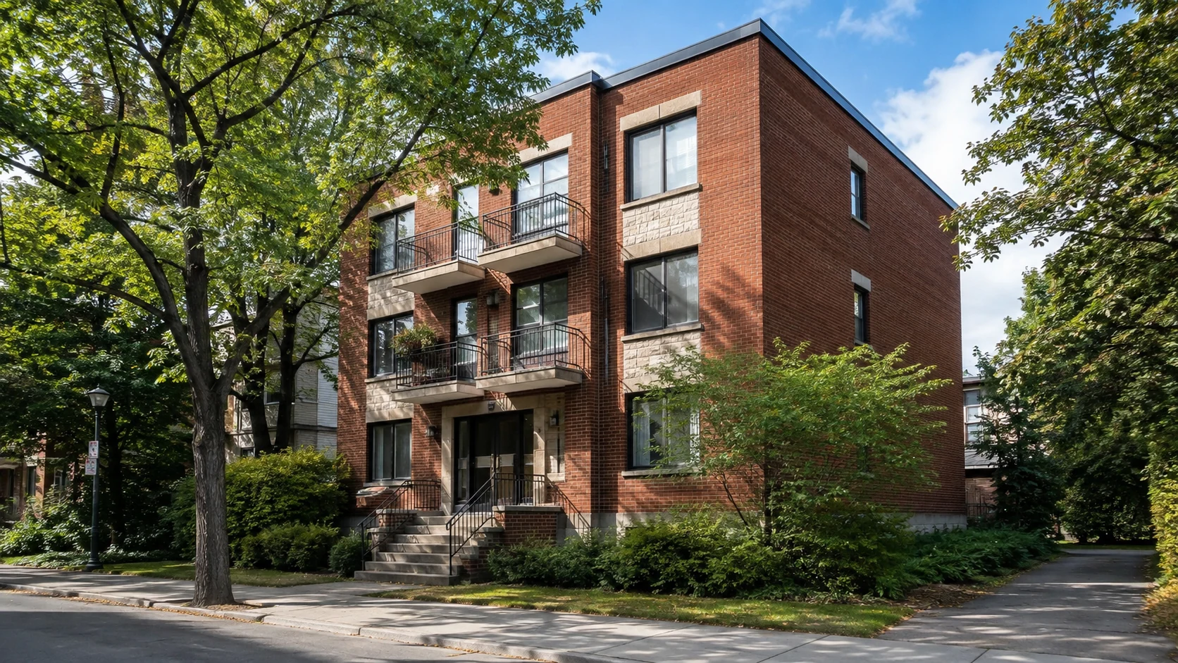 Immeuble résidentiel dans le secteur de Côte-des-Neiges et Côte-Saint-Luc.